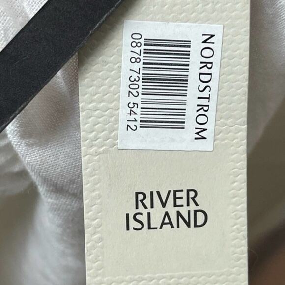 River Island Resort Wear White Tie Front Halter, Vacation, Beachy, Cruise US 10 - Picture 14 of 16